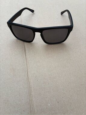 Classic Black Square Sunglasses with Dark Lenses